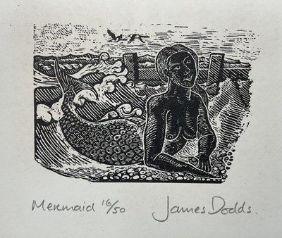 Lot 17 - James Dodds, two woodcut prints and limited edition book 'Essex Ballards' by Charles Edwin Benham and illustrated by Andrew Dodds