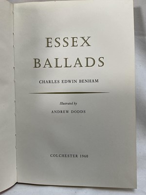 Lot 17 - James Dodds, two woodcut prints and limited edition book 'Essex Ballards' by Charles Edwin Benham and illustrated by Andrew Dodds