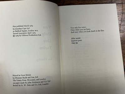 Lot 1041 - Ian Fleming - You Only Live Twice, with dedication