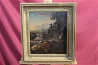 Lot 1332 - 18th century Flemish School oil on canvas -...