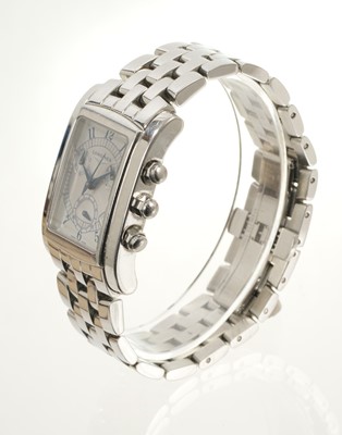 Lot 697 - Longines Dolce Vita stainless steel chronograph wristwatch