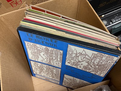 Lot 2355 - LP records to include Argo Shakespeare, moon landing, sound effects, etc