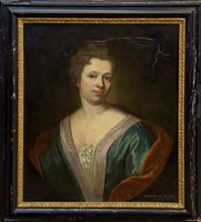 Lot 1337 - Pair early 18th century English School oils on...