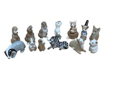 Lot 1179 - Collection of Szeiler pottery animal ornaments