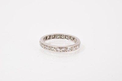 Lot 636 - Diamond full band eternity ring with 22 brilliant cut diamonds estimated to weigh approximately 1ct in total