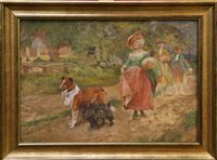 Lot 1346 - Edgar Bundy A.R.A (1862 - 1922), watercolour...