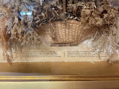 Lot 779 - 19th century seaweed basket diorama