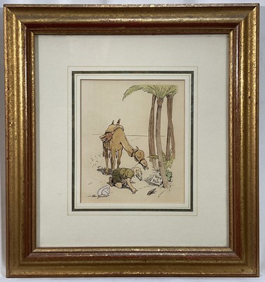 Lot 101 - Bert Thomas, 1883-1966. British political cartoonist contributing to Punch magazine. “Beer Is Best”, watercolour on paper. Signed lower left. 14x19cm
