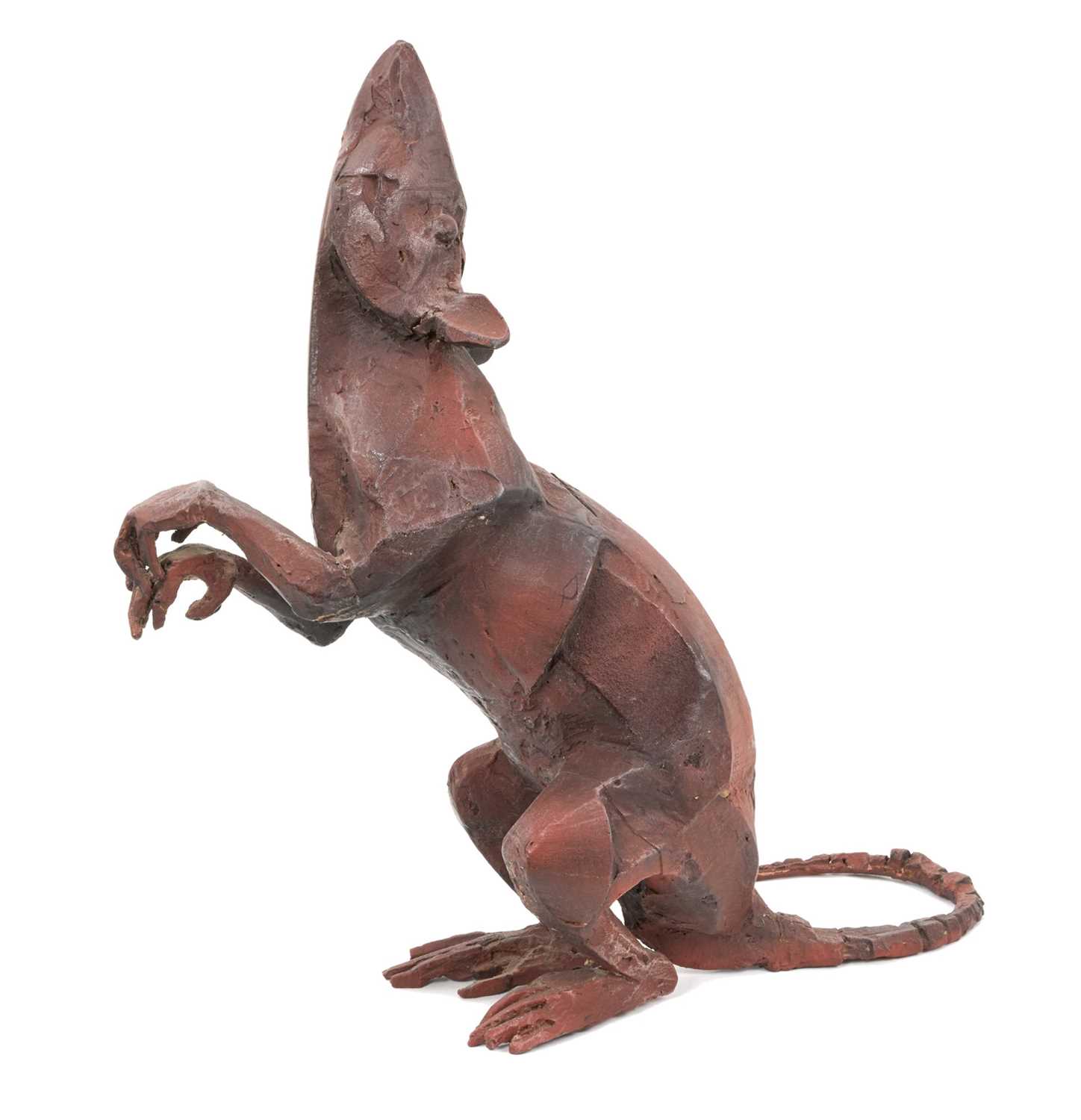 Lot 860 - *Sophie Dickens (b. 1966) wood, steel and resin sculpture, Rat, circa 2014