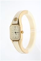 Lot 867 - Ladies' Hermes bangle wristWatches in gilt and...