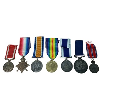 Lot Fine Victorian Sea Gallantry Medal group comprising George V Sea Gallantry Medal (bronze issue), named to Albert Haslar (please note note variation in spelling of surname), ‘Idun” 17th January 1...