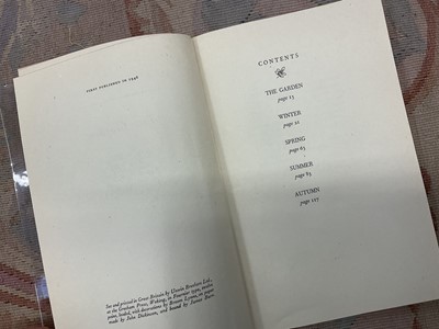 Lot 1403 - John Galsworthy - Soames and the Flag, signed limited edition, limited to 1025 copies, 1930, together with Stella Benson - Christmas Formula, illustrated by Clare Leighton, signed and numbered f...