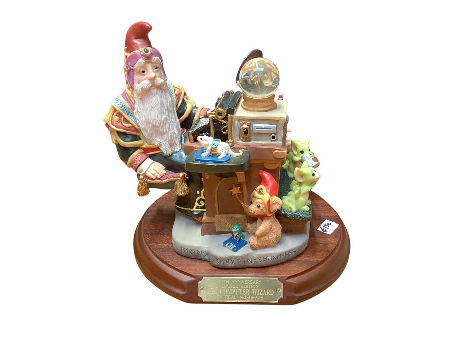 Lot 1203 - Limited edition Whimsical World Of Pocket Dragons - Computer Wizard, by Real Musgrave, boxed