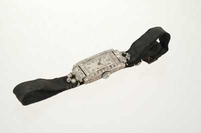 Lot 705 - Diamond cocktail watch