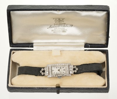 Lot 705 - Diamond cocktail watch