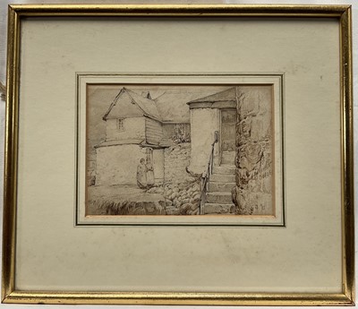 Lot 1238 - Early 18th century Newlyn School, pair of rare pen and brown ink on paper studies of Newlyn