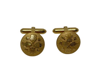 Lot 149 - Pair of 1981 Royal Wedding gilt metal cufflinks