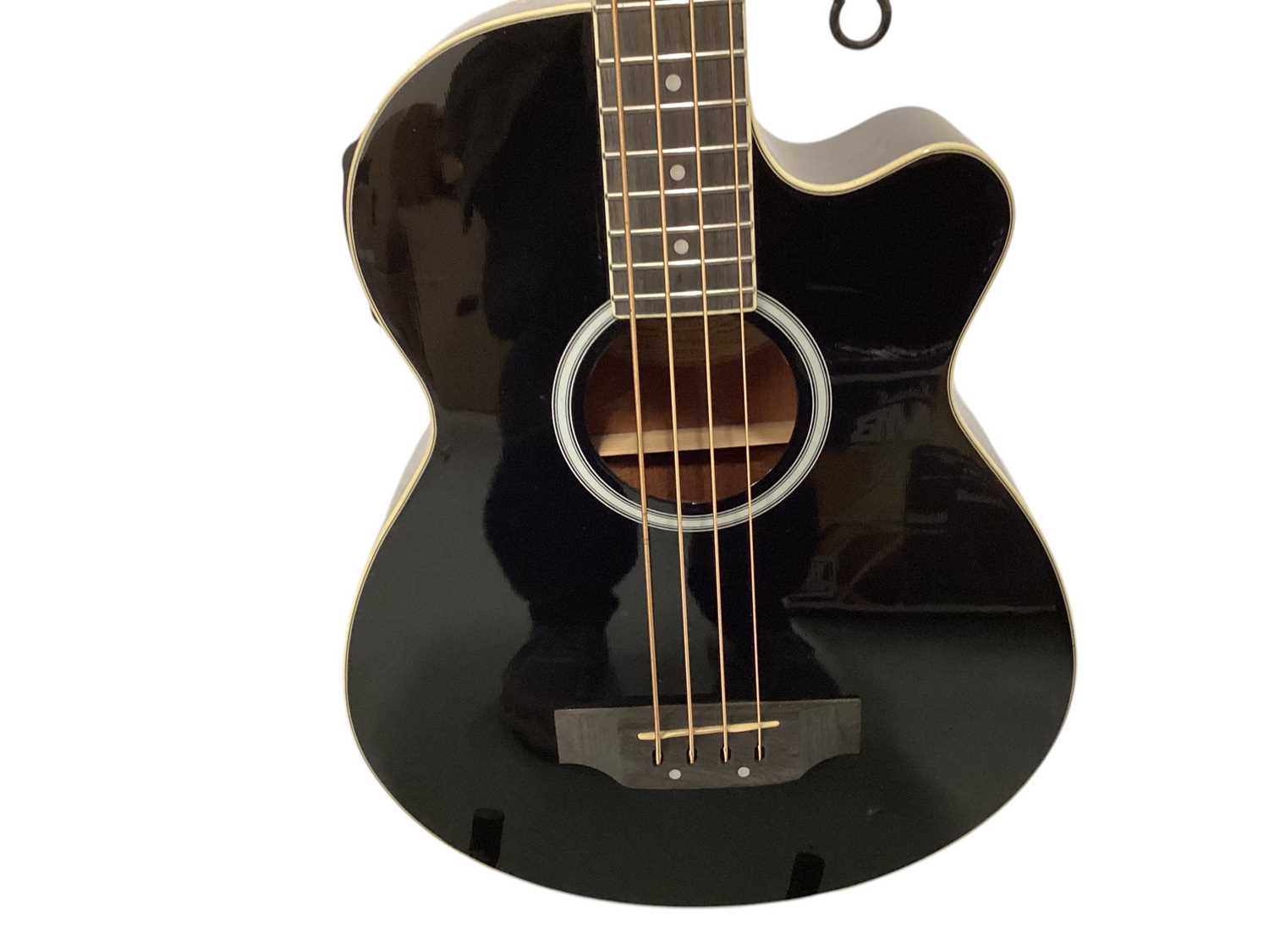 Lot 2236 - Washburn Electro Acoustic Bass Model AB5B-A, Serial No. S18080987 & Toi Extreme Guitar Bag (1)