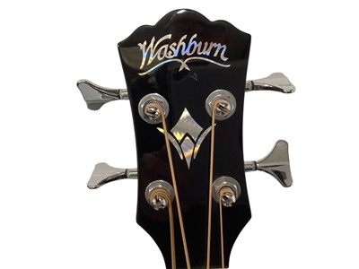 Lot 2236 - Washburn Electro Acoustic Bass Model AB5B-A, Serial No. S18080987 & Toi Extreme Guitar Bag (1)