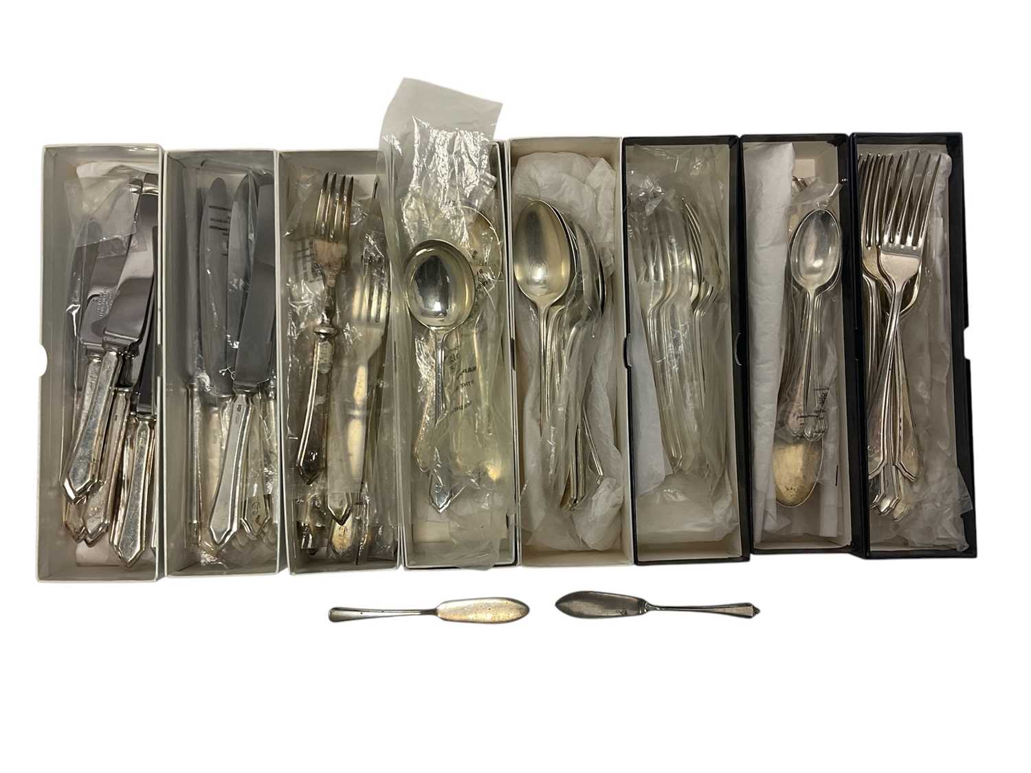 Lot 251 - Mappin & Webb silver canteen of cutlery