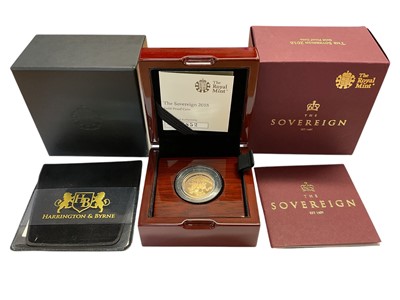 Lot 472 - G.B. - Royal Mint gold proof Sovereign Elizabeth II 2018 (N.B. Cased with Certificate of Authenticity) (1 coin)