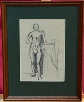 Lot 1218 - *Keith Vaughan (1912 - 1977), pencil sketch -...