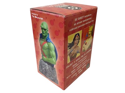 Lot 1902 - DC Direct Classic Mini Busts Cold-Cast Hand Painted Porcelain Limited Edition Bizarro 0882/1300, Green Lantern & Marian Manhunter, all boxed (3)