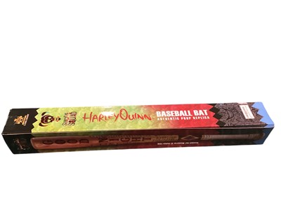 Lot 1915 - Harley Quinn signed baseball bat, "Margo Robbie x Harley Quin", in original box
