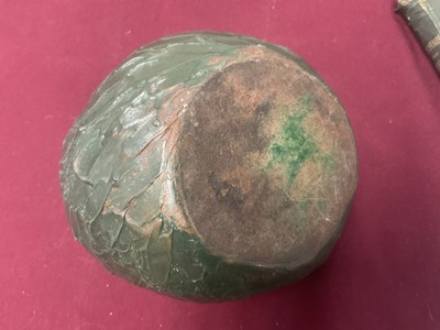 Lot 105 - Sculpture of an apple with child inside