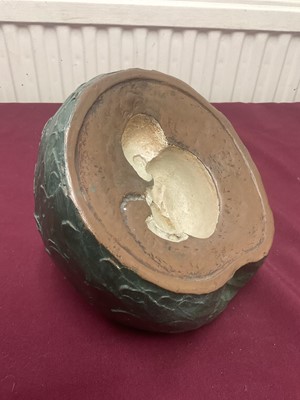 Lot 105 - Sculpture of an apple with child inside