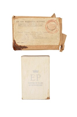 Lot 121 - The Marriage of H.R.H. The Princess Elizabeth to Prince Philip of Greece, 20th November 1947, rare piece of wedding cake ( lacking icing) in original box with card and in original outer packaging