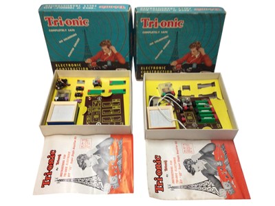 Lot 1961 - Tri-ang Tri-onic Electronic Construction Kits A (x3), A/B, S2 and Philips EE8 Electronic Engineer Kit (2) (not all complete) (1 box)