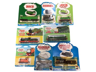 Lot 1965 - ERTL Thomas the Tank Engine locomotives (x27) & Rolling Stock, on card with bubblepack (1 box)