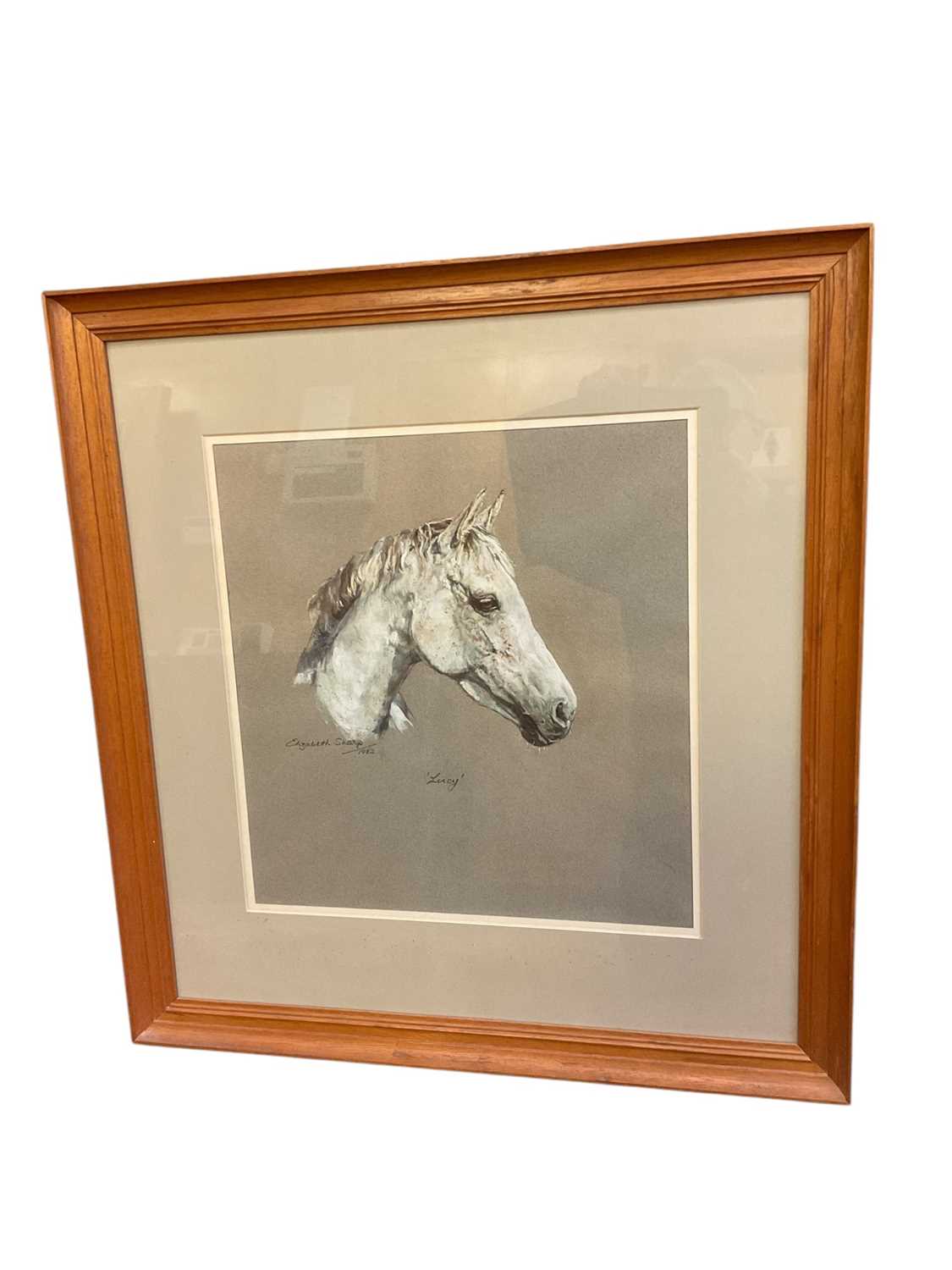 Lot 155 - Elizabeth Sharp, pastel - Lucy, signed and dated 1982, glazed frame