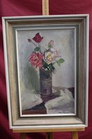 Lot 1259 - McKenna, 20th century oil on board - still...