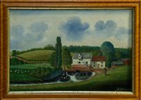 Lot 1262 - E. Hort, Victorian Naive School oil on canvas -...