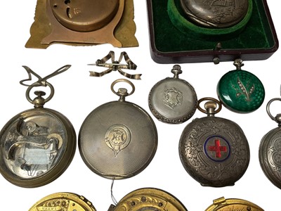 Lot 33 - Collection of antique and later pocket watches, mostly silver cased