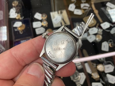 Lot 689 - 1940s Rolex Oyster Royal stainless steel wristwatch