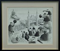 Lot 1267 - Rowland Emett (1906 - 1990), pen, ink and...