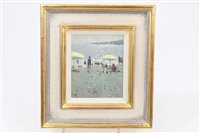 Lot 1275 - *Stephen Brown (b. 1947), oil on board - Beach...