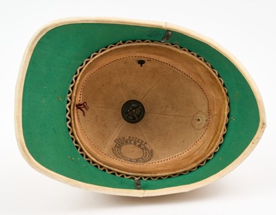 Lot 110 - Rare Victorian Calcutta Mounted Rifles Officer's Pith Helmet