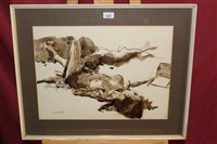 Lot 1287 - *Patrick Hamilton (b. 1923), ink and wash -...