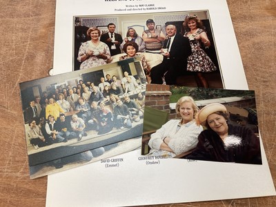 Lot Keeping up Appearances - material relating to the popular long-running BBC sit-com (1990-1995) including embossed publicity flyer and private photos of the cast. Provenance