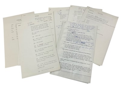 Lot Collection of six original 1960s scripts from The Frost Show