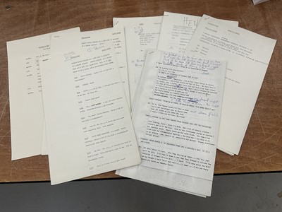 Lot Collection of six original 1960s scripts from The Frost Show