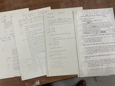 Lot Collection of six original 1960s scripts from The Frost Show