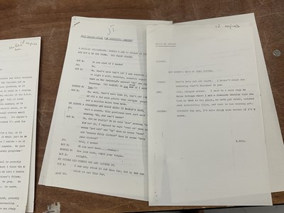 Lot Eleven 1960s scripts for The Frost Report by Eric Idle, sketches starring Ronnie Barker, Ronnie Corbett, John Cleese, Josephine Tewson, Roy Kinnear. Provenance: Josephine Tewson Collectio...