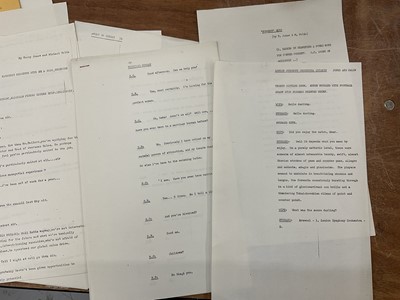 Lot Group of five 1960s scripts for The Frost Report, written by members of Monty Python