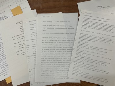 Lot Group of five 1960s scripts for The Frost Report, written by members of Monty Python