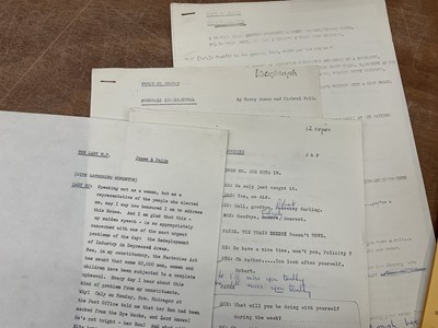 Lot Group of five 1960s scripts for The Frost Report, written by members of Monty Python